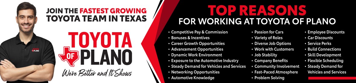 Join the fastest growing Toyota team in Texas